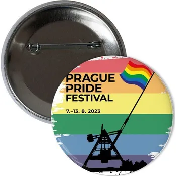 Česká hudba Odznáček s potiskem Prague Pride Festival 2023