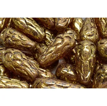 Korálek Korálky Šiška borová (25x12mm) č. 22