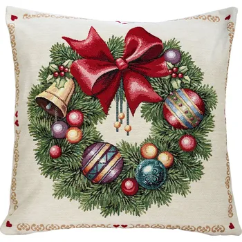Polštář NábytekProNás Dekorační polštář - Vánoční věnec