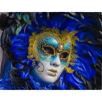 Diamantové malování Diamantové malování - Benátská maska - č. 742 40x60 cm