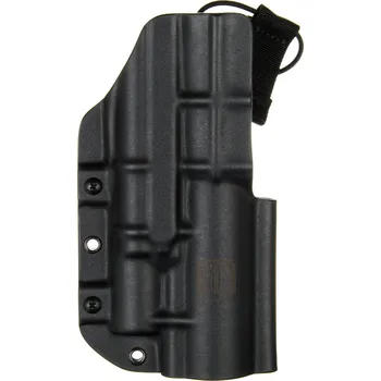 Příslušenství pro sportovní střelbu RH Holsters TAC - Glock 17/19 - Glock 19X/45 + TLUMIČ + Surefire X300U-A/B - taktické kydexové pouzdro - černá Pouzdro je pro: Pravák