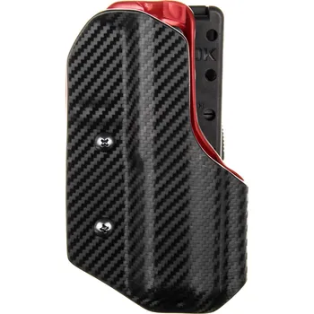 Příslušenství pro sportovní střelbu RH Holsters IPSC DL - CZ Shadow 2 - sportovní kydexové pouzdro - carbon/červená Pouzdro je pro: Pravák