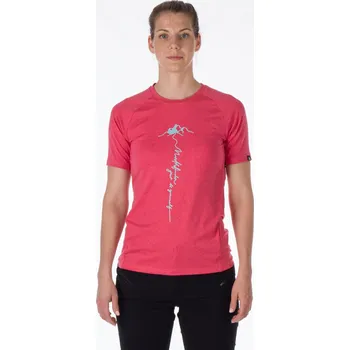 Dámské tričko Dámské Tričko s krátkým rukávem NORTH FINDER MISHA 107504-634 – Růžová S
