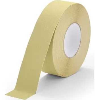 Béžová korundová protiskluzová páska FLOMA Standard - 18,3 m x 5 cm a tloušťka 0,7 mm