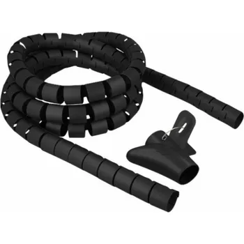 Masážní přístroj Spiralschlauch mit Einziehwerkzeug, 2,5 Meter x 30mm, Kabelschlauch