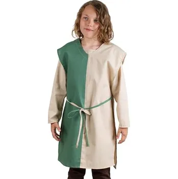 imago Tabard pro děti, béžovo-zelený, velikost 146/152