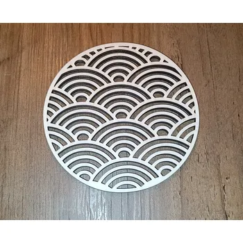 Dřevěný podtácek - vlnka
