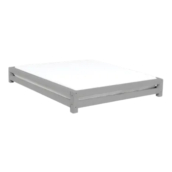 Postel Postel dvojlůžko JAPA 160x200 SMRK - Nelakovaná