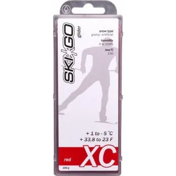 Lyžařský vosk SKIGO XC Red, +1°C až -5°C, 200 g, skluzný vosk