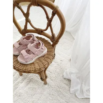 Dámské sandále En Fant - sandály na suchý zip s led světlem Misty Rose 25 EU