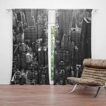 Závěs Sablio Závěs Mrakodrapy 3: 2ks 140x250cm