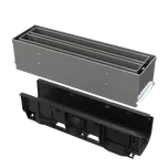 Alcaplast - AVZ101S-R323R - Venkovní žlab štěrbinový se symetrickým revizním nástavcem 100 mm, nerez