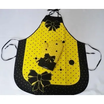 Kuchyňská zástěra DekorTextil Zástěra a chňapka MADAM VARIANTA PROVEDENÍ: ČERVENÁ