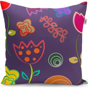 Polštář Sablio Polštář Nakreslené květiny - 40x40 cm