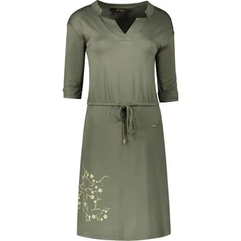 Dámské šaty Dámské šaty ALTISPORT ALW133/ANIKA KHAKI S