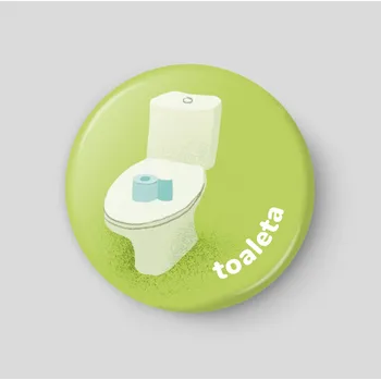 Magnetická kreslící tabulka Toaleta - plánovací magnetka