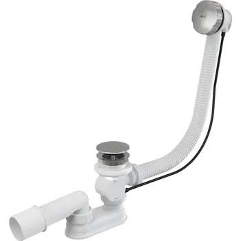 ALCAPLAST Sifon vanový automat, kov ALC-A55KM-120