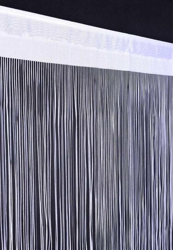 DekorTextil Záclona AGA provázková - bílá ROZMĚR: (š x v): 90 x 180 cm