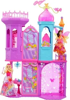 Domeček pro panenku Mattel Barbie Kouzelná dvířka Velký princeznin zámek BLP42