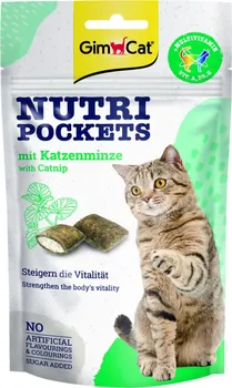 Pamlsek pro kočku GimCat Nutri Pockets s catnipem 60 g
