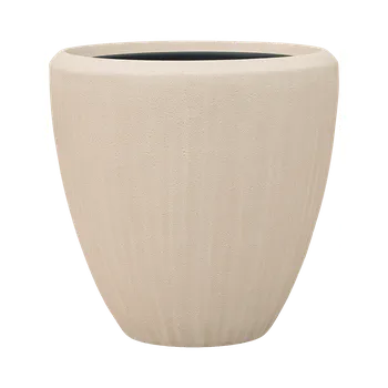 Květináč Moderní květináč Baq Polystone Plain, Couple Natural (with liner) 40x40cm