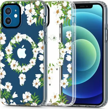 Pouzdro na mobilní telefon Tech-Protect | Tech-Protect Magmood MagSafe kryt na iPhone 12 / 12 Pro, white daisy