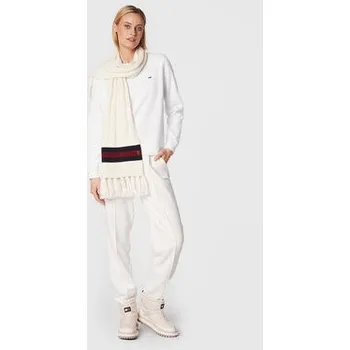 Pánská mikina Tommy Jeans Mikina Fleece DW0DW09227 Bílá Regular Fit 3XL