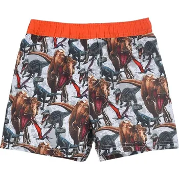 Chlapecké plavky Chlapecké oranžovo-šedé plavecké šortky - Jurský svět Velikost: 104