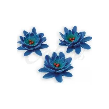 Jedlá dekorace na dort Protěž tmavě modrá,3ks