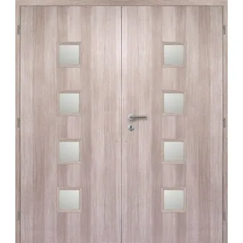 Interiérové dveře DOORNITE dveře vnitřní 160 cm QUADRA sklo dvoukřídlé
