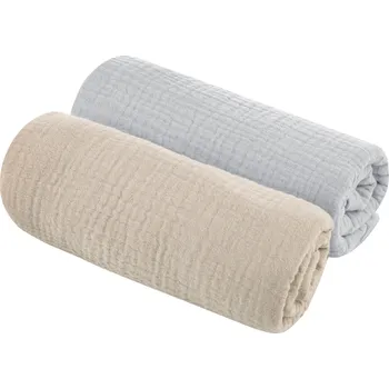 Dětské zboží Sleepee Mušelinové pleny 2ks 75x75cm Grey/Sand