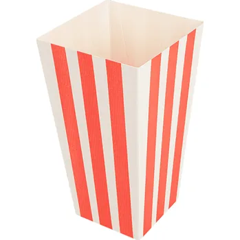 Jednorázové nádobí Gastro obaly BIO papírová krabička / kyblík na popcorn 3l, 9x14x23cm (min. počet 600ks)