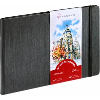 Výtvarný papír Hahnemühle Watercolour Book A 5 Landschaftsformat 60 S. 200 g