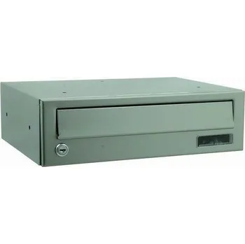 Železářství MP-KOVÁNÍ Poštovní schránka nerez / pozink šedá plech 11 x 30 x 38,5 cm VÝPRODEJ