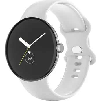 Příslušenství k chytrým hodinkám VSECHNONAMOBIL 61531 BUTTERFLY Silikonový řemínek pro Google Pixel Watch / Pixel Watch 2 bílý