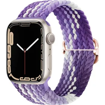Řemínek na hodinky BSTRAP | BStrap Elastic Nylon reminek na Apple Watch 38/40/41mm, grape (SAP013C18)