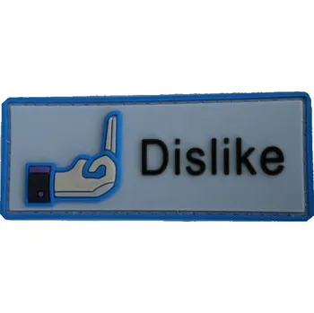 Nášivka PVC nášivka Dislike