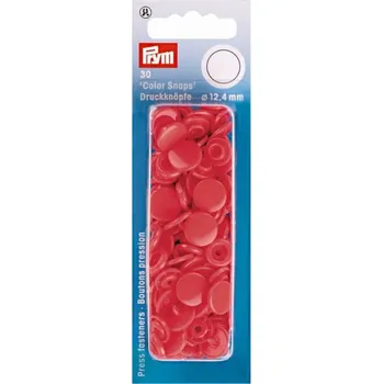 Nýt Prym Patentky plastové 12,4 mm, červené