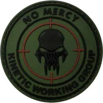 Nášivka PVC nášivka No Mercy, zelená