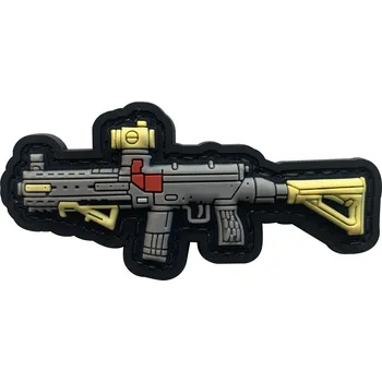 Nášivka 3D PVC velcro nášivka s motivem zbraně VZ1