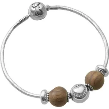 Náramek WAIDZEIT Stříbrný náramek Morgentau Ořech - náramek pro myslivkyni