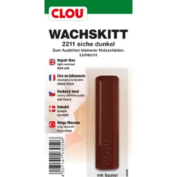 Tmel CLOU Voskový tmel CLOU Wachskitt 2211 Dub tmavý 7,5cm