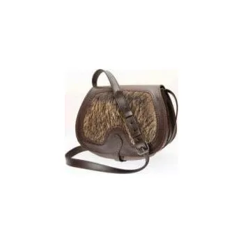 Zubíček - výroba loveckých potřeb Kožená lovecká brašna - srst divočáka Malá