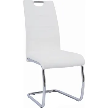 Křeslo Tempo Kondela Abalia New (bílá + chrom)