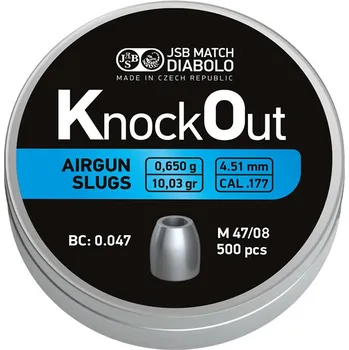 Diabolka JSB Diabolo KnockOut Airgun Slugs 4,51 mm 500 ks