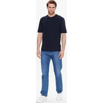 Pánské tričko Sisley T-Shirt 3I1XS101J Tmavomodrá Regular Fit M