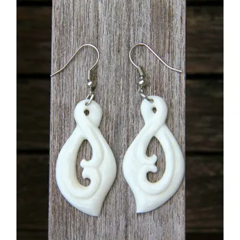 Náušnice Kostěné náušnice "Pura vida"