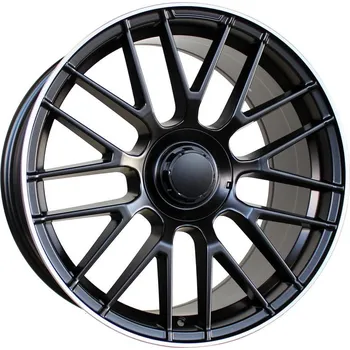 Alu kolo Alu kola Racing Line BK912, 19x9.5 5x112 ET35, černá matná + leštěný límec