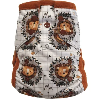 Plenkové kalhoty Breberky Kapsová plenka (M) - Lví portrét PAT