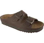 Scholl AIR BAG tmavě hnědé zdravotní pantofle